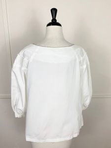 Vintage 1950's Cotton Maternity Blouse | Made by Stork Style | 41'' Bust | 44'' Waist | Best for Small - Fashionconstellate.com