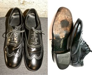 70s FLORSHEIM Leather Platform Shoes | Funky Dress Shoes | Men 10 C