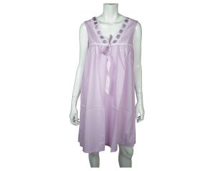 Vintage Unused Nightie Lilac Nightgown NWOT Size S Made in Canada