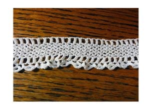 Lot of 2 Antique Handmade Crochet Lace Edging Trim Wedding Insertion Lace White Cotton 100'' by 1'' - Fashionconstellate.com