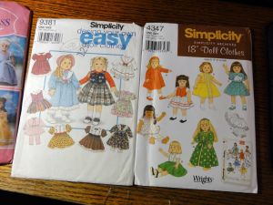 Lot of 8 American Girl Doll Clothes Sewing Patterns for 18 inch Doll | Simplicity & McCalls