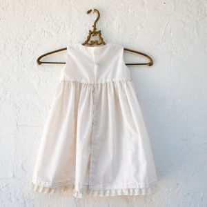 Antique Ivory Cotton Baby Dress, Victorian Clothing - Fashionconstellate.com
