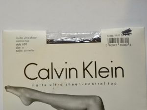 90's Calvin Klein Matte ''Carnelian'' Deep Brownish Red Ultra Sheer Pantyhose | NOS Size A | XS-S