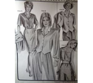 Vintage Blouse Pattern 346 by Designer Ann Person Collectibles |Variety of Styles, Bust Sizes 30-46 - Fashionconstellate.com