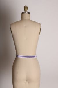 1970s Purple and White Woven Slider Belt