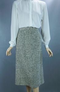 Vintage Skirt, Tweed Straight Skirt, 1950s Wool Tweed Skirt, Prestige Skirt, Size 12 Skirt - Fashionconstellate.com