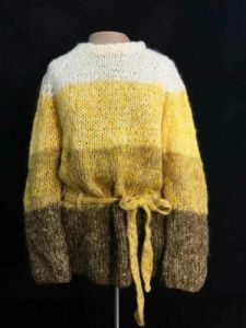 Vintage 1970s Sears Mary Lewis Belted Fuzzy Wool Mohair Sweater Italy | L - Fashionconstellate.com
