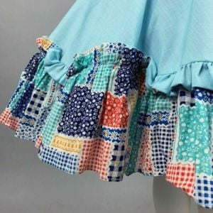 Vintage 1950s Patio Skirt Western Full Circle Cotton Swing Square Dance | S - Fashionconstellate.com