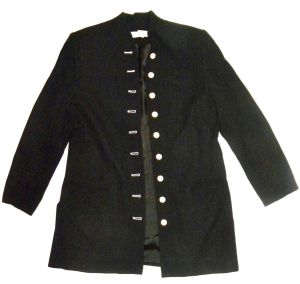 90s Minimalist Skirt Suit BLACK & White | Longline Blazer Straight Skirt  | VTG 8 W 29 - 30'' - Fashionconstellate.com