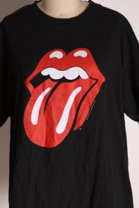 1999 1990s Black, Red & White Rolling Stones Tongue Band Concert T Shirt by All Sport International - Fashionconstellate.com
