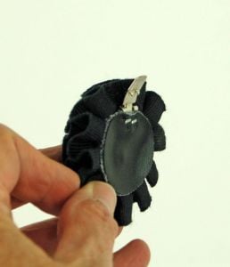 Black flower shoe clips ruffled pom poms shoe accessory holiday glam - Fashionconstellate.com