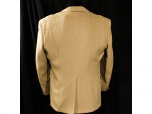 Men's Large Camel Hair Jacket with Leather Buttons - Chaps Ralph Lauren Mens Tan Sport Coat - Fashionconstellate.com