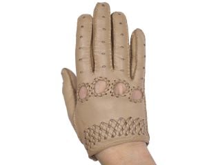 Vintage 60s Leather Driving Gloves Women Size Small