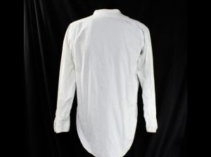 Men's Antique Tuxedo Shirt Size Medium Victorian Edwardian White Formal Penguin Breast Prince Albert - Fashionconstellate.com