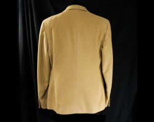 Camel Hair Suit Jacket - Haute Luxury Fabric - Mens Small Ladies 10 Unisex Sport Coat Cashmere Soft - Fashionconstellate.com