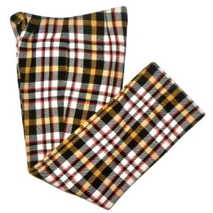 70s Plaid Pants |  Woven High Waist Kick Flare | S/M  W 28'' x L 28'' - Fashionconstellate.com
