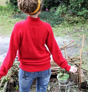 M/ Vintage Red Wool Mock Neck Sweater, 80's Super Soft Pullover Sweater, Lambswool and Angora - Fashionconstellate.com