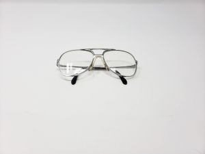 80s Eyeglasses Silver Frames RX Lenses Men's 765 Vintage by Rodenstock Young Look