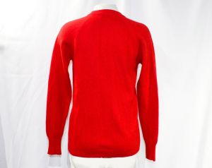 Red Cashmere Cardigan - 1960s Small Preppy Button Front Sweater - Beautiful Luxury Knit by Dalton - Fashionconstellate.com
