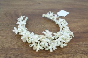 antique 1920s/30s wax flower crown tiara with tulle lace veil - Fashionconstellate.com