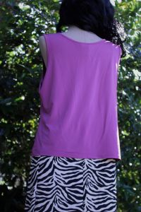 XL/ Y2K Vintage Purple Tank Top, Poly Spandex Dress Shirt, Sleeveless Summer Tops - Fashionconstellate.com