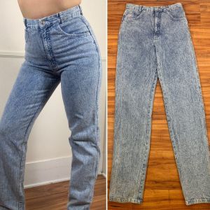 29'' Waist - 13/14 | 1980's Vintage Acid Wash Jeans by Roper | 100% Cotton