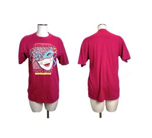 80s New Orleans MARDI GRAS T Shirt |1987 Colorful Single Stitch Mask Graphic Souvenir |39'' Chest