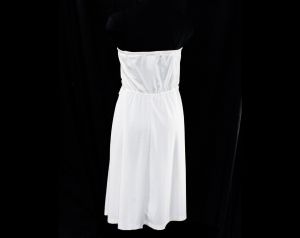 1980s Sun Dress - Black & White Zig Zag with Fuschia Pink Tropical Flower - New Wave 80s Summer  - Fashionconstellate.com