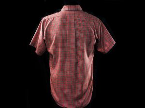 1960s Men's Plaid Shirt - Size Medium Tartan Cotton Short Sleeve Preppy 60s Mens Oxford Button Top - Fashionconstellate.com