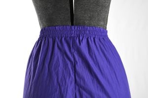 1990s Pants | Vintage Windbreaker Joggers by River Edge  |  Squishy Purple | Size Small - 25'' Waist - Fashionconstellate.com
