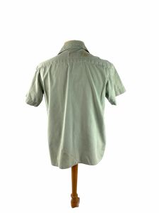 1970s hunting shirt khaki green work shirt Black Sheep brand Size M - Fashionconstellate.com
