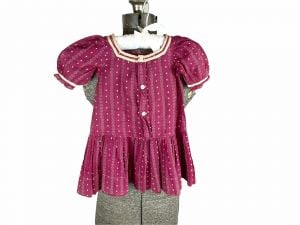 1900s Edwardian girls toddler dress cotton printed Size approx 2T - Fashionconstellate.com
