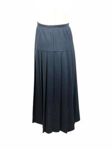 Vintage black knit pleated skirt Boston Traveler Size M - Fashionconstellate.com