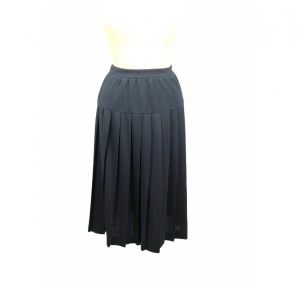 Vintage black knit pleated skirt Boston Traveler Size M