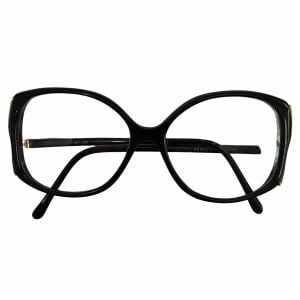 1980s Ultra Cool Deadstock Black & Gold Optical Glasses for Eyeglasses or Sunglasses - Fashionconstellate.com