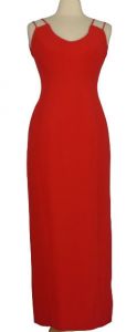 70s Estevez Red Silk Evening Gown, Vintage Designer Dress, Bombshell Evening Gown, Size Small - Fashionconstellate.com