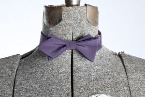 Vintage 80s Women's Deep Lavender Purple Adjustable Bow Tie | Chippendale Costume - Fashionconstellate.com