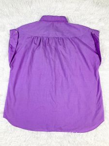 XL/ 70’s Purple Sleeveless Women’s Work Shirt/Maternity Shirt, Pleated Babydoll Tank Top - Fashionconstellate.com