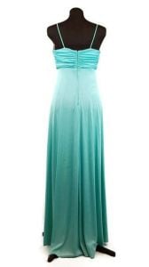 Maxi dress, 70s prom dress formal dress mint green dress, Grecian Goddess, draped Size S/M - Fashionconstellate.com