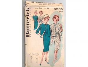 1960s Sewing Pattern - Dress & Boxy Jacket Skirted Suit Set Vintage 60s Jackie O All-Season Ensemble