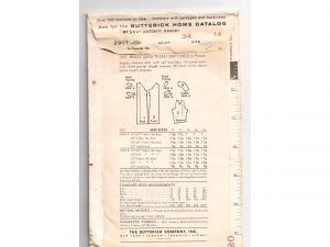 1950s 60s Dress Sewing Pattern - Blouson Sheath with Tie Belt - Complete Pieces - Bust 34 Butterick - Fashionconstellate.com