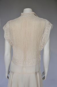 1920s 30s silk corded vest XS-M - Fashionconstellate.com