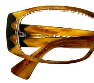 Jean LaFont France Vintage Tortoiseshell & Black Frames for Eyeglasses or Sunglasses - Fashionconstellate.com