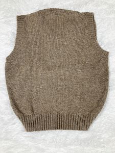 L/ Vintage Wool Sweater Vest, Brown and Purple Argyle Pattern Vest, Sleeveless Pullover, 80s Cattivo - Fashionconstellate.com