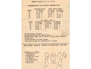 1950s Shirtwaist Dress Sewing Pattern - Sleeveless Short or 3/4 Sleeve Button Front - Fit & Flare 50 - Fashionconstellate.com