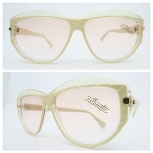 Vintage 1980s Silhouette Model 1228 Eyeglasses Sunglasses Frames Made In Austria - Size 59-13