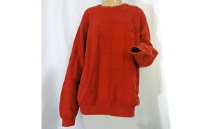 Vintage Sweater Izod Made in Australia Rust Orange/Red Unisex | L - Fashionconstellate.com