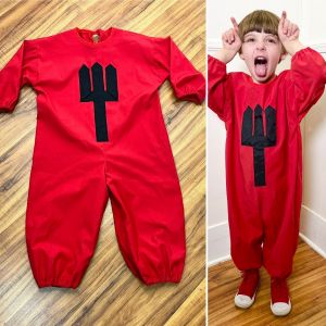 Kids 4-5 | 1970's Vintage Red Devil Childrens Costume