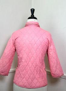 Medium | 1960's Vintage Pink and Gold Quilted Bed Jacket - Fashionconstellate.com