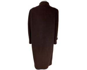 Vintage 1970s Brown Wool Coat Holt Renfrew Auckie Sanft Ladies Size L - Fashionconstellate.com